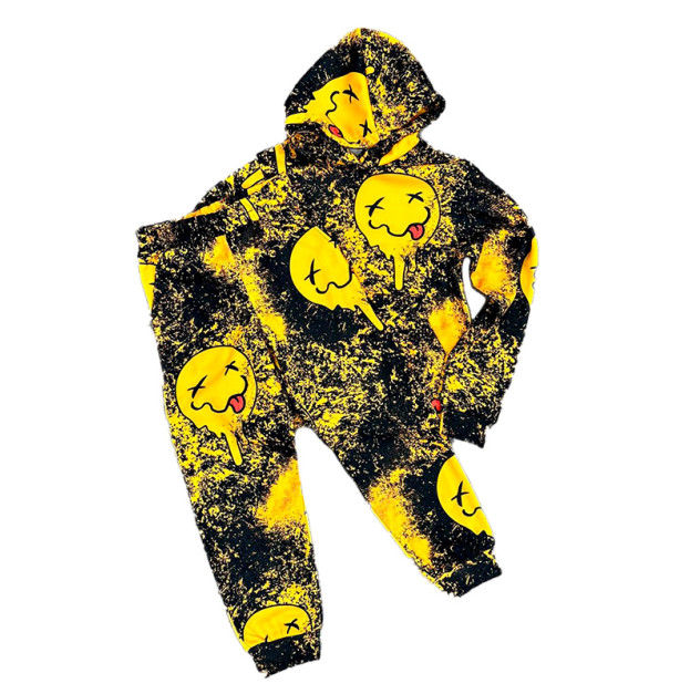 Дитячий костюм з флісом жовтий смайлик