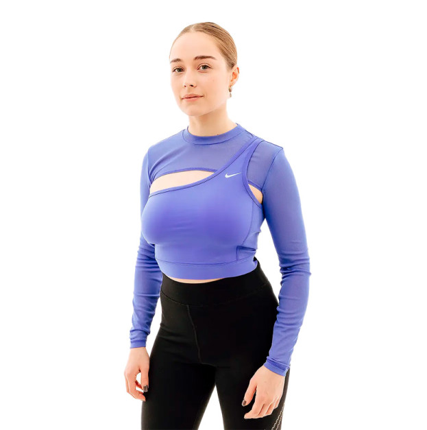 Топ з довгим рукавом Nike LS TOP CROPPED NVT FB5683-413