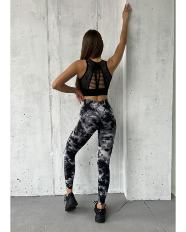 Легінси Чорно-Білі з Push-Up Ефектом