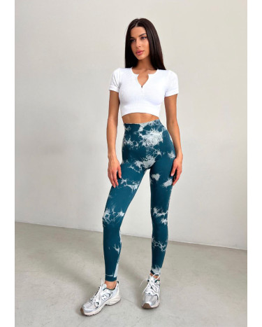 Легінси Зелено-Білі з Push-Up Ефектом