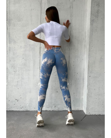 Легінси Небесно Голубі з Push-Up Ефектом