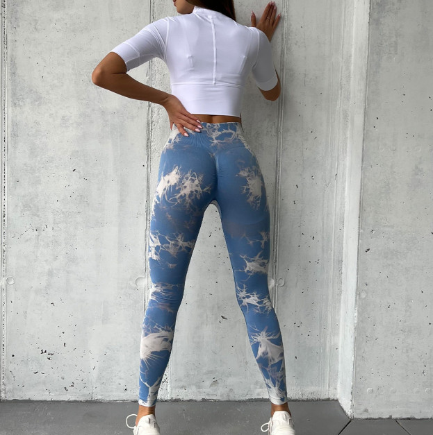 Легінси Небесно Голубі з Push-Up Ефектом