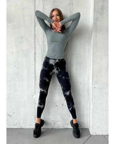 Легінси Чорно-Білі з Push-Up Ефектом