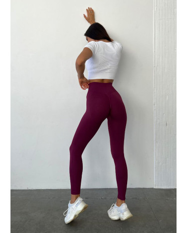 Легінси Бордові з Push-Up Ефектом