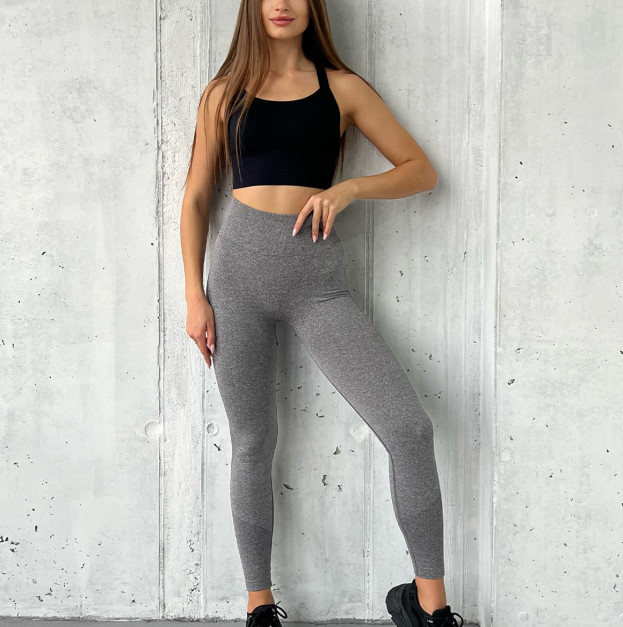 Легінси Сірі з Push-Up Ефектом