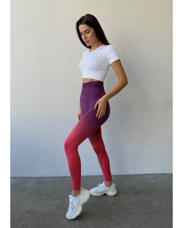 Легінси Фіолетово-Червоні з Push-Up Ефектом