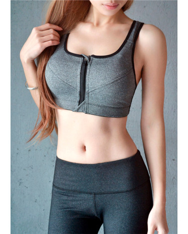 Топ Спортивний на Застібці Сірий
