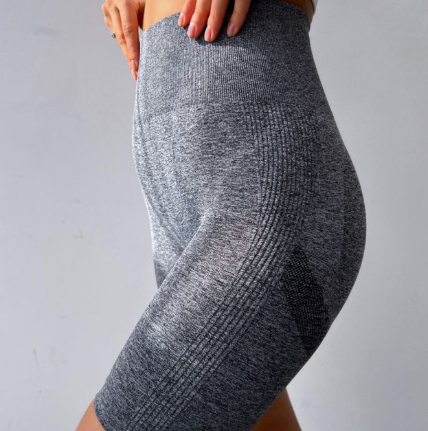 Спортивні Шорти сірі з Push-Up Ефектом