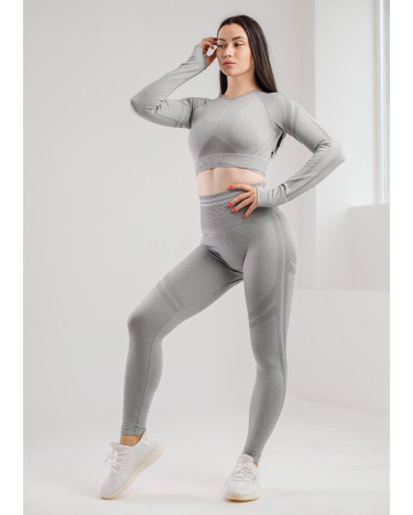 Легінси Сірі з Push-Up Ефектом