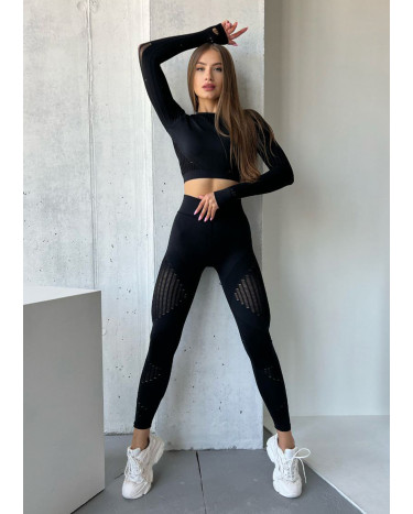 Легінси Чорні з Push-Up Ефектом