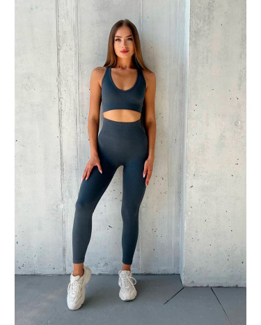 Легінси Сірі з Push-Up Ефектом