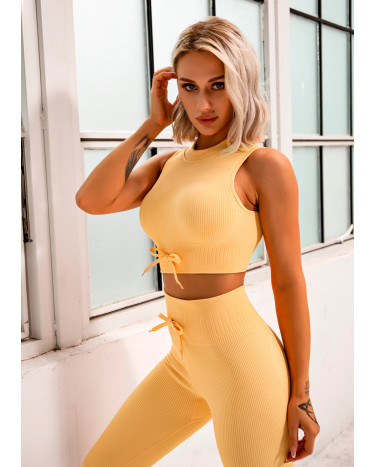 Топ Спортивний Жовтий в Рубчик