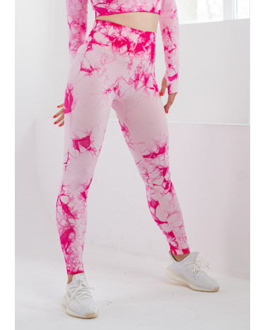 Легінси Біло Рожеві з Push-Up Ефектом
