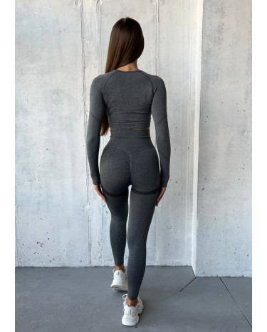 Легінси Сірі з Push-Up Ефектом