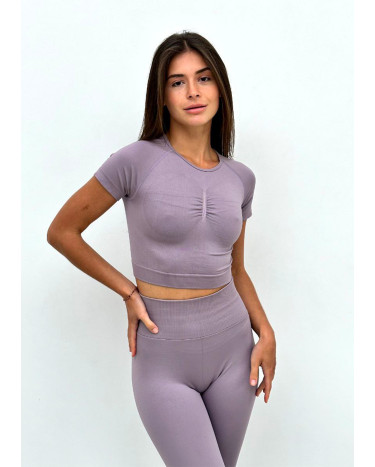 Кроп Топ Спортивний Фіолетовий