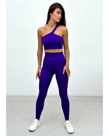 Легінси Фіолетові в Рубчик з Push-Up Ефектом