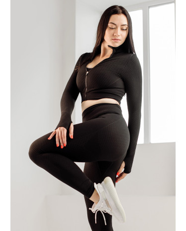 Рашгард на Блискавці Чорний з Візерунком