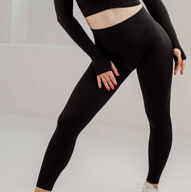 Легінси Чорні з Візерунком