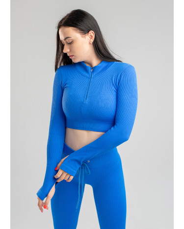 Рашгард з Блискавкою Синій в Рубчик