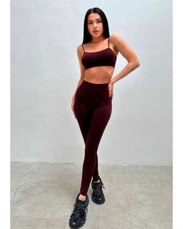 Легінси Темно Бордові