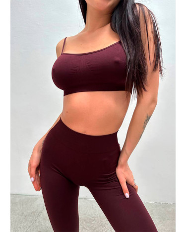 Топ Спортивний Темно Бордовий