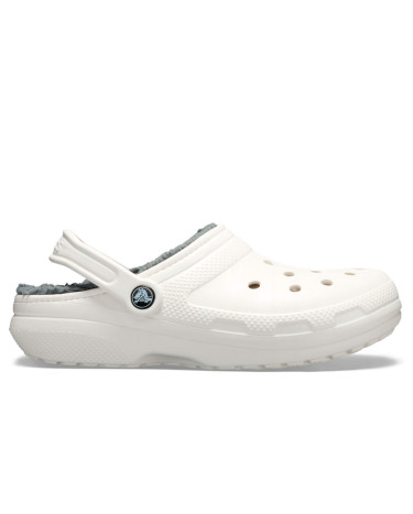 Crocs Classic Lined Clog White Grey