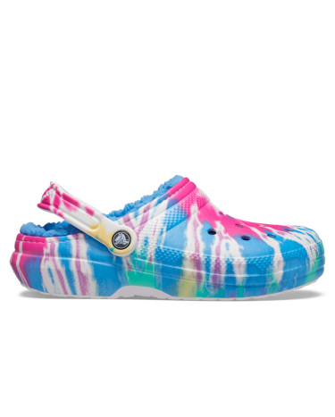 Crocs Classic Lined Tie-Dye Clog Powder Blue Multi