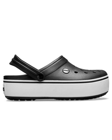 Crocs Crocband Platform Black White