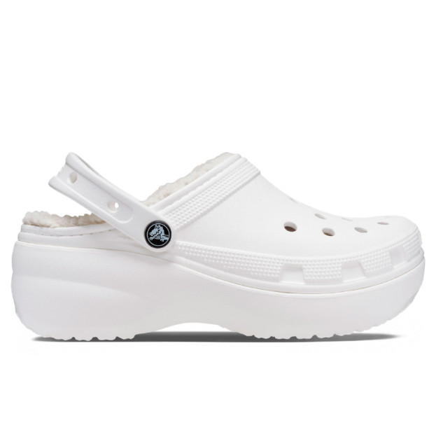 Crocs Classic Platform Lined Clog White