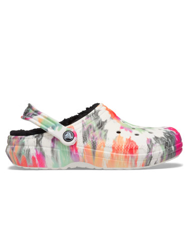 Crocs Classic Lined Tie-Dye Clog Black Multi