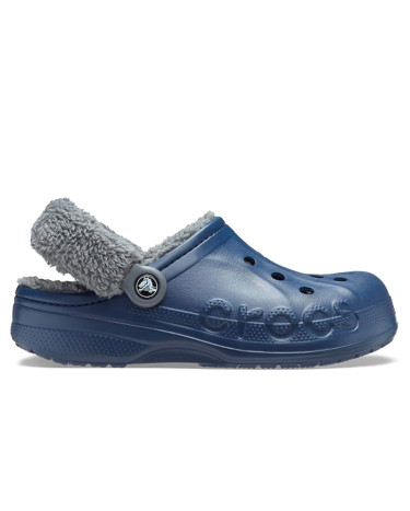 Crocs Baya Lined Fuzz Strap Navy Grey