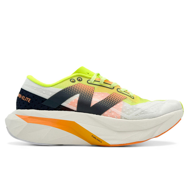 New Balance FuelCell Rebel V4 White Bleached Lime Glo MFCXLL4