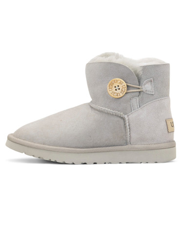UGG Classic Mini Bailey Button Light Grey