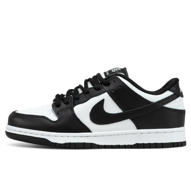 Nike SB Dunk Low Black White З ХУТРОМ