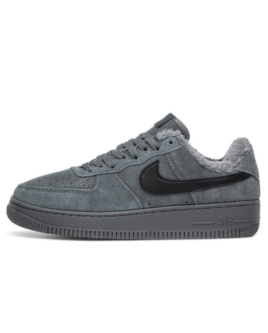 Nike Air Force 1 Low Grey З ХУТРОМ