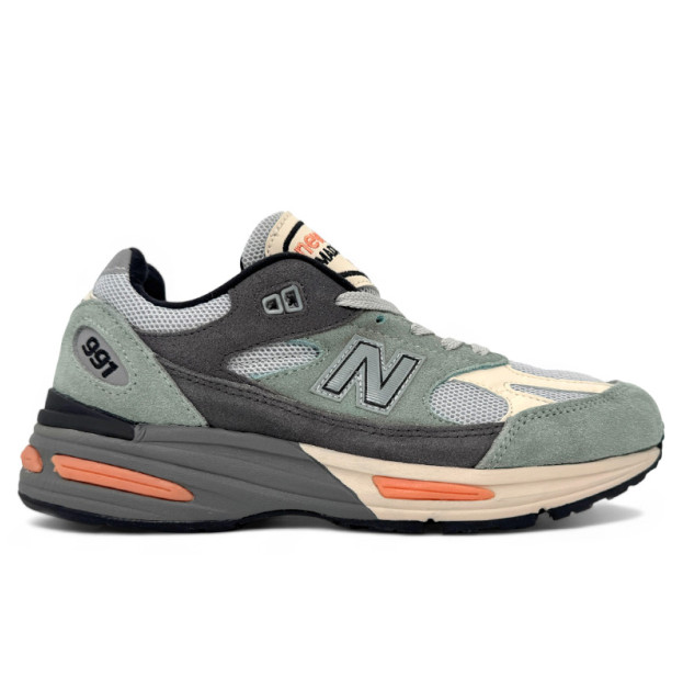 New Balance 991v2 Made In England Silver Blue Turbulence U991SG2
