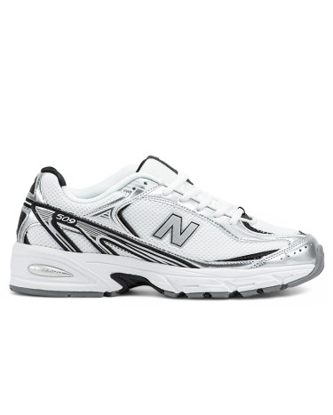 New Balance 509 White Silver