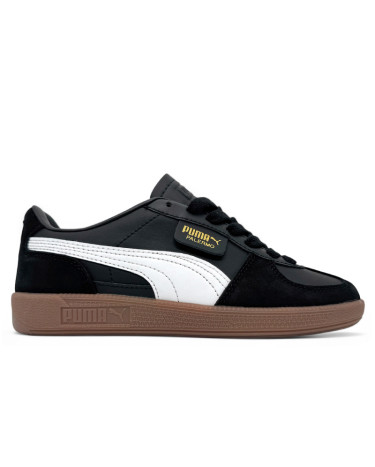 Puma Palermo Leather Black Feather Grey Gum 396464-03