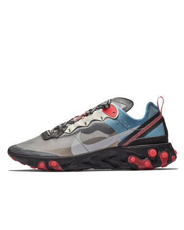Nike React Element 87 Blue Chill Solar Red AQ1090-006