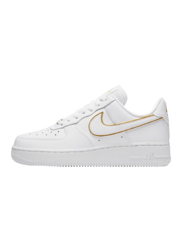 Nike Air Force 1 Low Icon Clash White Metallic Gold AO2132-102