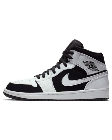 Jordan 1 Mid White Black 554724-113