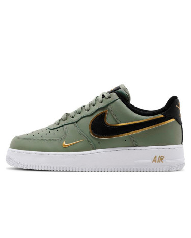 Nike Air Force 1 Low '07 Double Swoosh Olive Gold Black DA8481-300