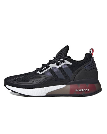 Adidas ZX 2K Boost Black Iridescent Shock Red FX7475