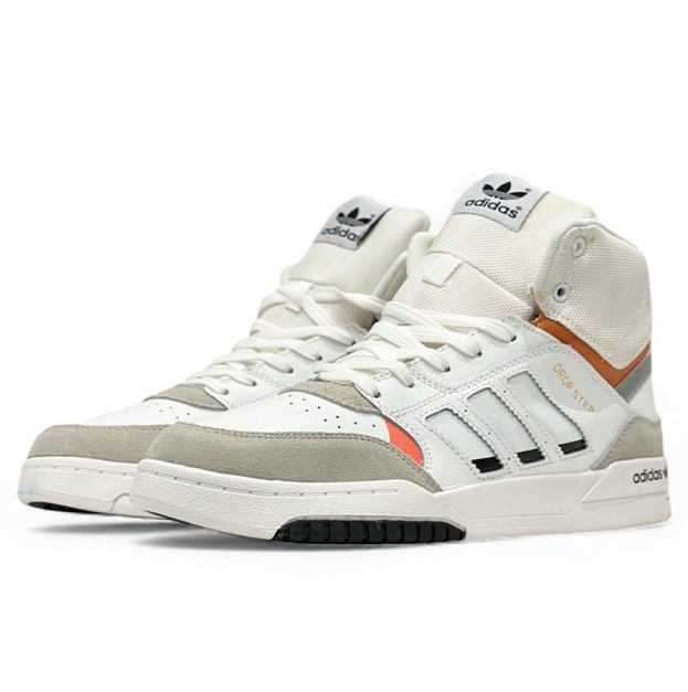 Adidas Drop Step White Orange С МЕХОМ