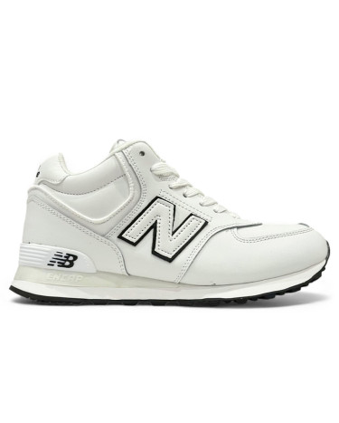 New Balance 574 White Black С МЕХОМ