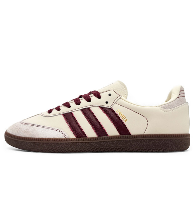 Adidas Samba OG Wonder White Maroon IG1987