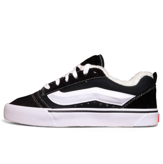 Vans Knu Skool Black White С МЕХОМ
