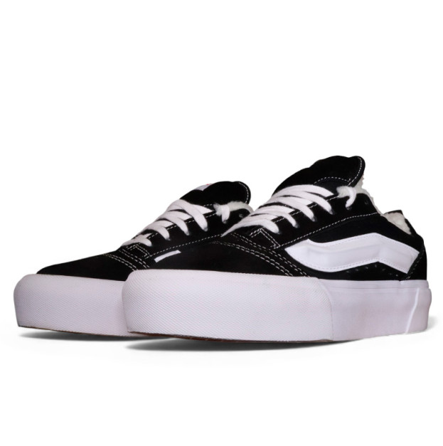 Vans Knu Skool Platform Black White С МЕХОМ