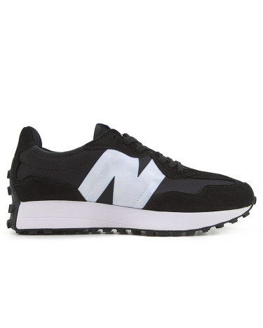 New Balance 327 Suede Black White