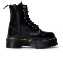 Dr. Martens Jadon Hi Fur-Lined Smooth Leather Platform Boots Black С МЕХОМ
